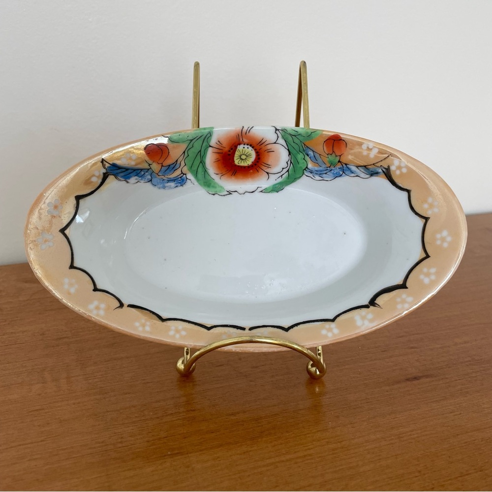 Vintage Japanese lustreware dish